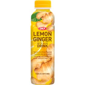 Lemon Ginger Drink with Aloe